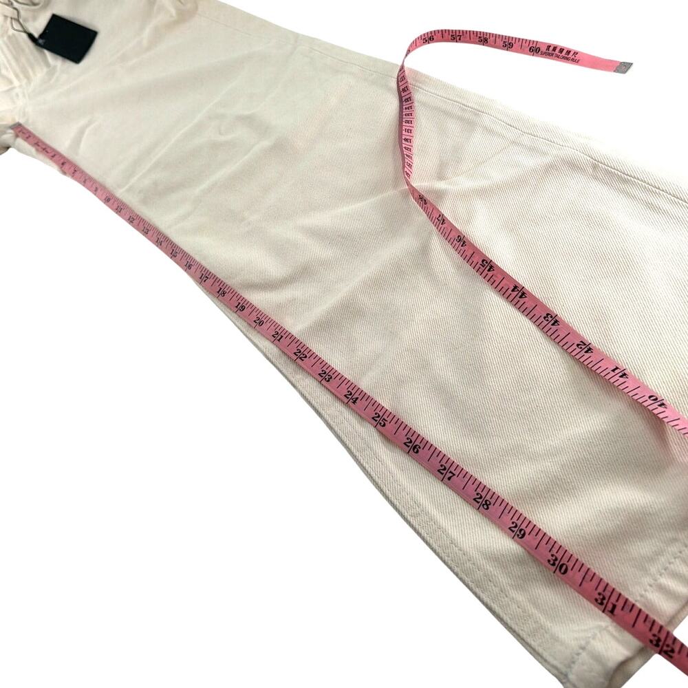 Massimo Dutti Women's Cream High Rise Wide Leg Jeans Size 4 - Picture 10 of 11